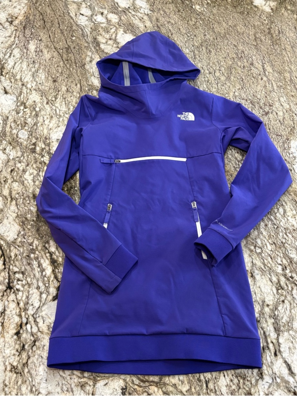 The North Face Tekno Hoodie Pullover Jacket Girls FLASHDRY XD